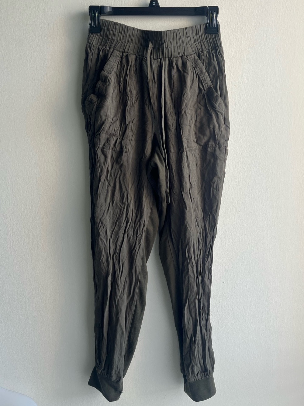Ci Sono Olive Army Green Drawstring Jogger Pants Small